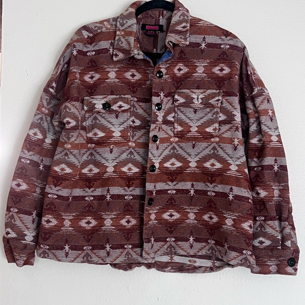 Oversized Tribal Shacket